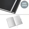 Leitz Style A5 sąsiuvinis lygiais lapais, kieti viršeliai, Monochromatic, juoda, 80 lapų, 100 g/m²