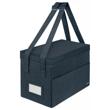 Leitz Fabric Compact Hot Desking Work Bag su dangčiu, pilka, 20x35.5x23.5 cm