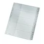 Leitz 12600000 abėcėliniai skirtukai, kartoniniai, pilki