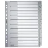 Leitz 12800000 skaitmeninis skirtukų indeksas, kartonas, pilka