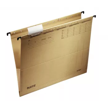 Kabantis segtuvas Leitz ALPHA A4, kartonas, metalas, ruda spalva