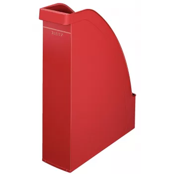 Leitz Plus standartinis žurnalinis segtuvas, raudonas, plastikinis, A4, 7 cm