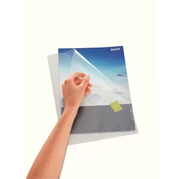LEITZ Punched Pockets Standard, A4, PP, Grūdėtas, 0,13 mm, Atviras viršus ir šonas, Dokumentų apsauga (4000-00-03)