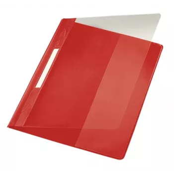 Leitz 41940025 aplankas PVC Raudona, Skaidri