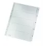 Leitz 43230000 skaitmeniniai skirtukai iš kartono ir plastiko, pilki