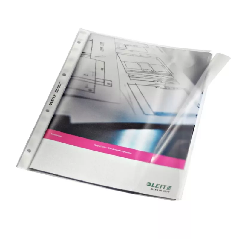 Leitz Premium A4 kišenė atidaroma į dešinę su atvartu, 30% perdirbto plastiko