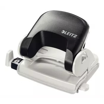 Leitz skyluoklis 5038 NeXXt, 2 skylutės, 16 lapų, juodas, plastikinis