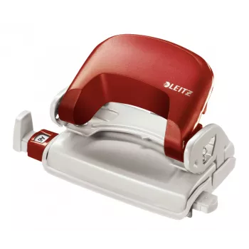 Leitz 5058 NeXXt skylmuštis, 2 skylės, 10 lapų, raudonas