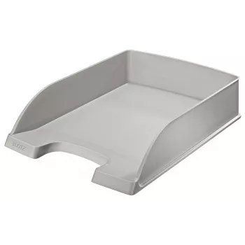 Leitz Plus laiškų dėklas, standartinis, polistirenas, pilka, 255 mm, 357 mm, 70 mm, 280 g