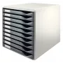 Leitz formų rinkinys, 10 stalčių, plastikas, pilka, 4.3 kg, 285 x 355 x 290 mm