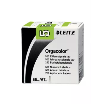 Leitz Orgacolor lipnūs etikečių lapai Suapvalintas stačiakampis Žalia