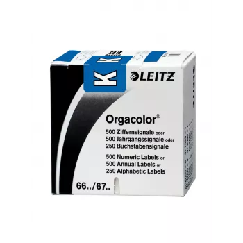Leitz Orgacolor lipnūs etikečių lapai Mėlyna Suapvalintas stačiakampis