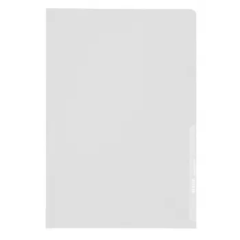 Aplankas Leitz Quality A5, 30% perdirbto plastiko, skaidrus