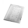 Aplankas Leitz Quality A5, 30% perdirbto plastiko, skaidrus