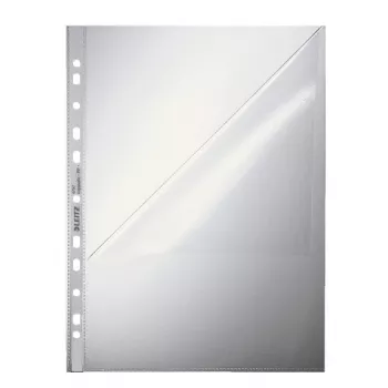 Leitz Quality Pocket A4 atidarytas viršus ir kairė, 30% perdirbto plastiko