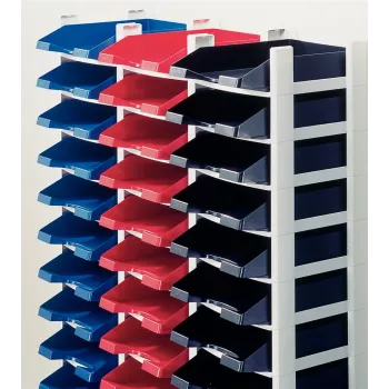 Leitz laiškų dėklų stovas Plus 3 dėklai, plastikinis, juodas, A4