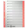 Leitz 16520025 Skaitmeniniai skirtukai, kartonas, pilka/raudona
