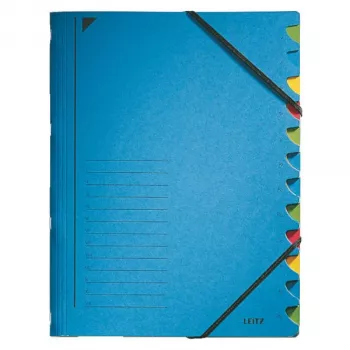 Leitz 39120035 mėlynas kartoninis skirtukų indeksas