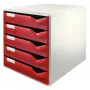Leitz 52800028 dėžutė dokumentams laikyti, polistirenas, bordo, pilka