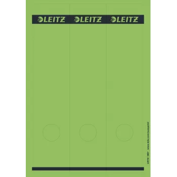 Leitz 16870055 lipnios etiketės, žalios, stačiakampės, 75 vnt.