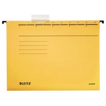 Leitz Alpha pakabinamas segtuvas kartoninis A4 geltonas