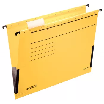 Leitz Alpha kabantis segtuvas kartoninis A4 geltona 5 vnt.