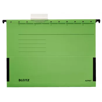 Leitz Alpha kabamoji byla Kartonas, Metalinis A4 Žalia 5 vnt
