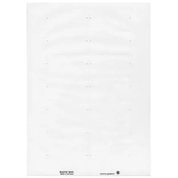 Lipnios etiketės Leitz 66430001 balta, stačiakampė, 73 x 40 mm