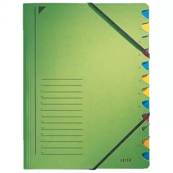 Leitz 39120055 skirtukų kortelė kartoninė žalia