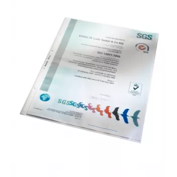 Leitz 47020000 kišeninis aplankalas A3 albumui, 420 x 300 mm, skaidrus, polipropilenas