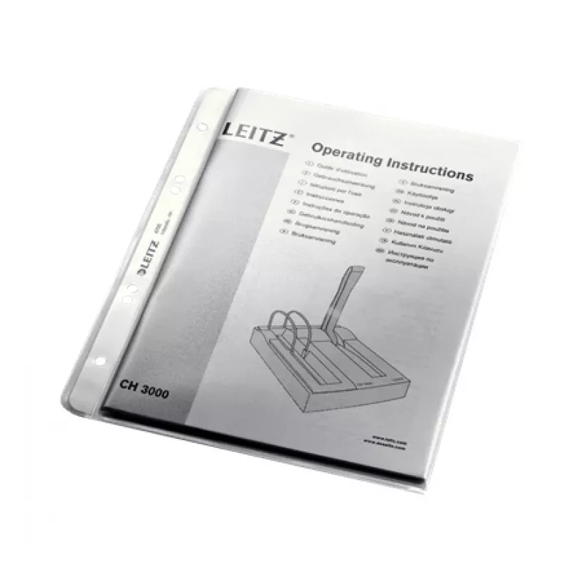 Leitz Premium Kišenė A5, 30% perdirbto plastiko, skaidri