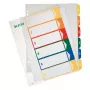 Leitz PC spausdinamas rodyklės skirtukas, PP, ypač platus, skaitmeninis, 245x305 mm, 6 spalvų