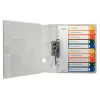 LEITZ Plastikiniai skyrikliai, numeriai, A4 Extra Wide, 1-10, rašomi kompiuteriu, permatomi su spalvotomis kortelėmis, PP, 10 dalių (1293-00-00)