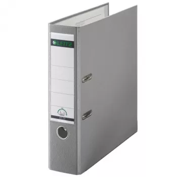 Leitz plastikinis svirtinis segtuvas A4 80mm 180° pilkas