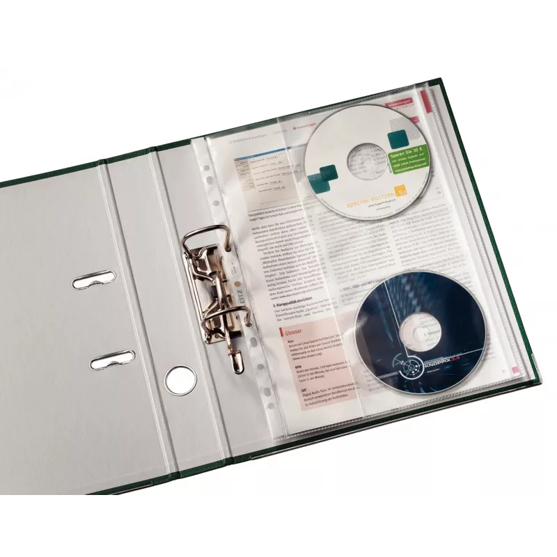 Leitz Premium CD Kišenė A4, 30% perdirbto plastiko