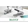 Leitz Heavy Duty Flat Clinch segiklis, 60 lapų, pilkas, šviesiai pilkas, standartinis susegimas, 25/10, 6 cm, 110 kabių