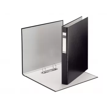 Leitz 42100035 A4 segtuvas su D žiedais, juodas