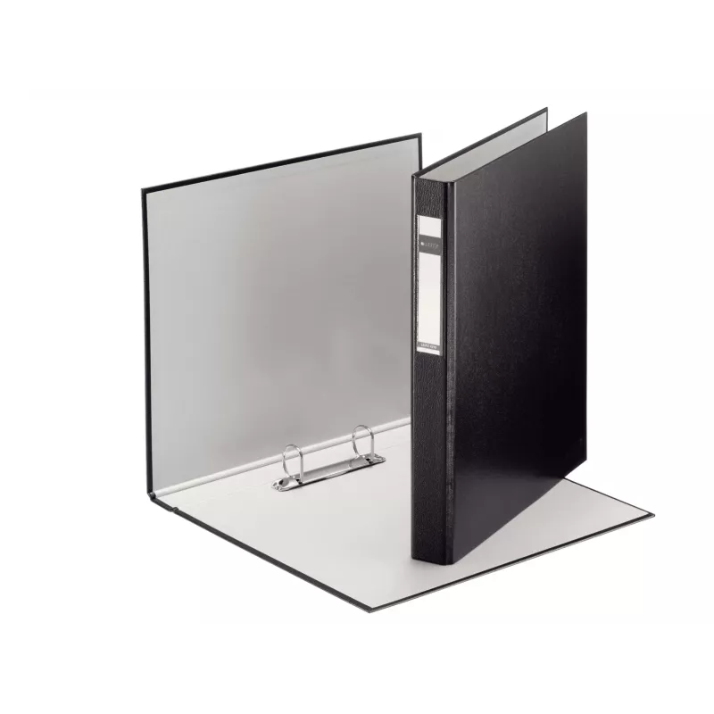 Leitz 42100035 A4 segtuvas su D žiedais, juodas