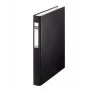 Leitz 42120095 A4 segtuvas su D žiedais, juodas