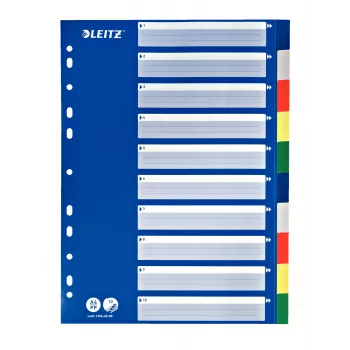 Leitz 12566000 daugiaspalviai skirtukai A4 formatui