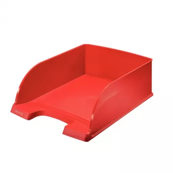 Leitz laiškų dėklas Plus Jumbo, raudonas, A4, plastikas