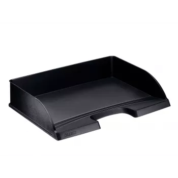 Leitz laiškų dėklas Plus Landscape Standard, plastikinis, juodas, A4, 350 x 245 x 63 mm, 363 mm, 273 mm