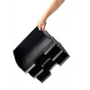 Leitz laiškų dėklas Plus Landscape Jumbo, plastikas, juodas