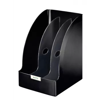Leitz Magazine file Plus Jumbo juodas plastikinis A4 segtuvas žurnalams