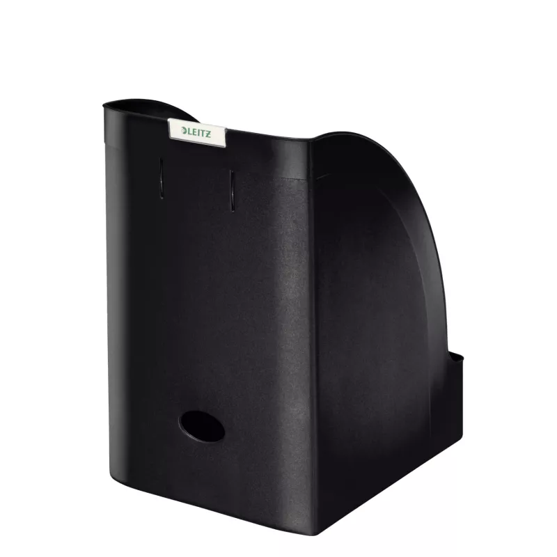 Leitz Magazine file Plus Jumbo juodas plastikinis A4 segtuvas žurnalams