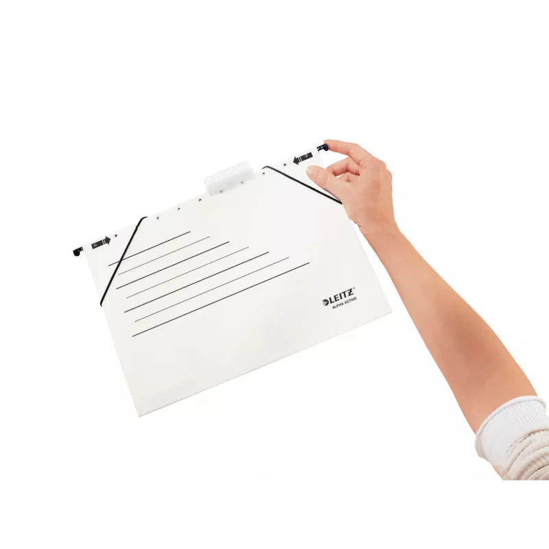 Leitz Suspension File Alpha Active FSC® segtuvas, A4, baltas, kartonas, 348 mm, 260 mm, 90 g