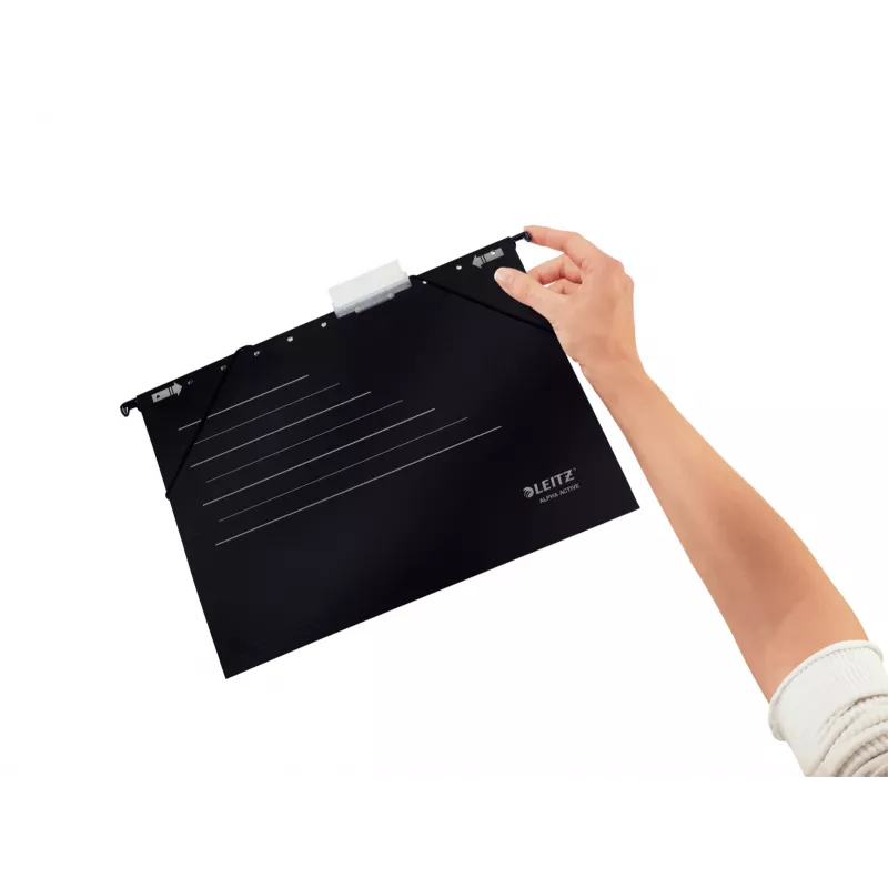 Leitz Suspension File Alpha Active FSC® A4 juoda kartoninė