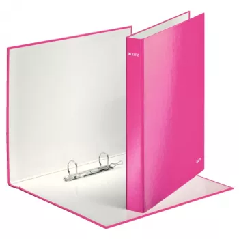 Leitz Ringbinder WOW Laminuotas A4+ 2DR/25mm, rožinis