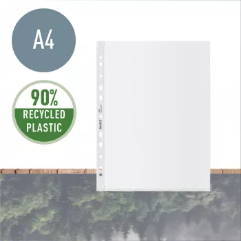 Leitz Recycle A4 Kišenė, 210 x 297 mm (A4), Skaidri, Polipropilenas (PP), Portretinė, 0.1 mm, 230 mm