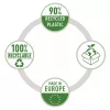 Leitz Recycle A4 Kišenė, 210 x 297 mm (A4), Skaidri, Polipropilenas (PP), Portretinė, 0.1 mm, 230 mm